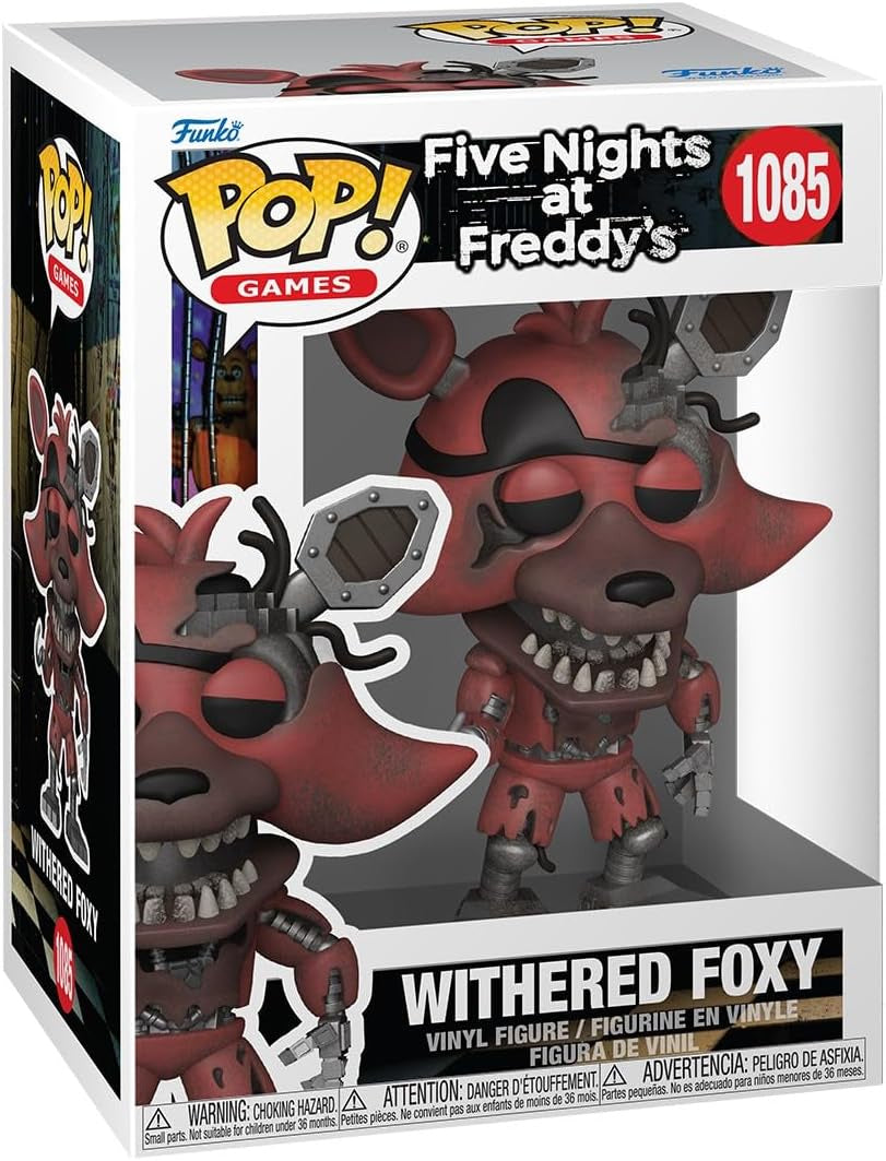 Funko Pop! vinyl figure packaging for Withered Foxy from Five Nights at Freddy's