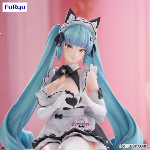 Produced by FuRyu, this figurine, measuring approximately 15 cm, offers a very different take on Privaty’s usual military appearance. Here, the character is dressed in her maid’s outfit from the Unkind Maid variant, whilst retaining her distinctive expression and striking blue hair.