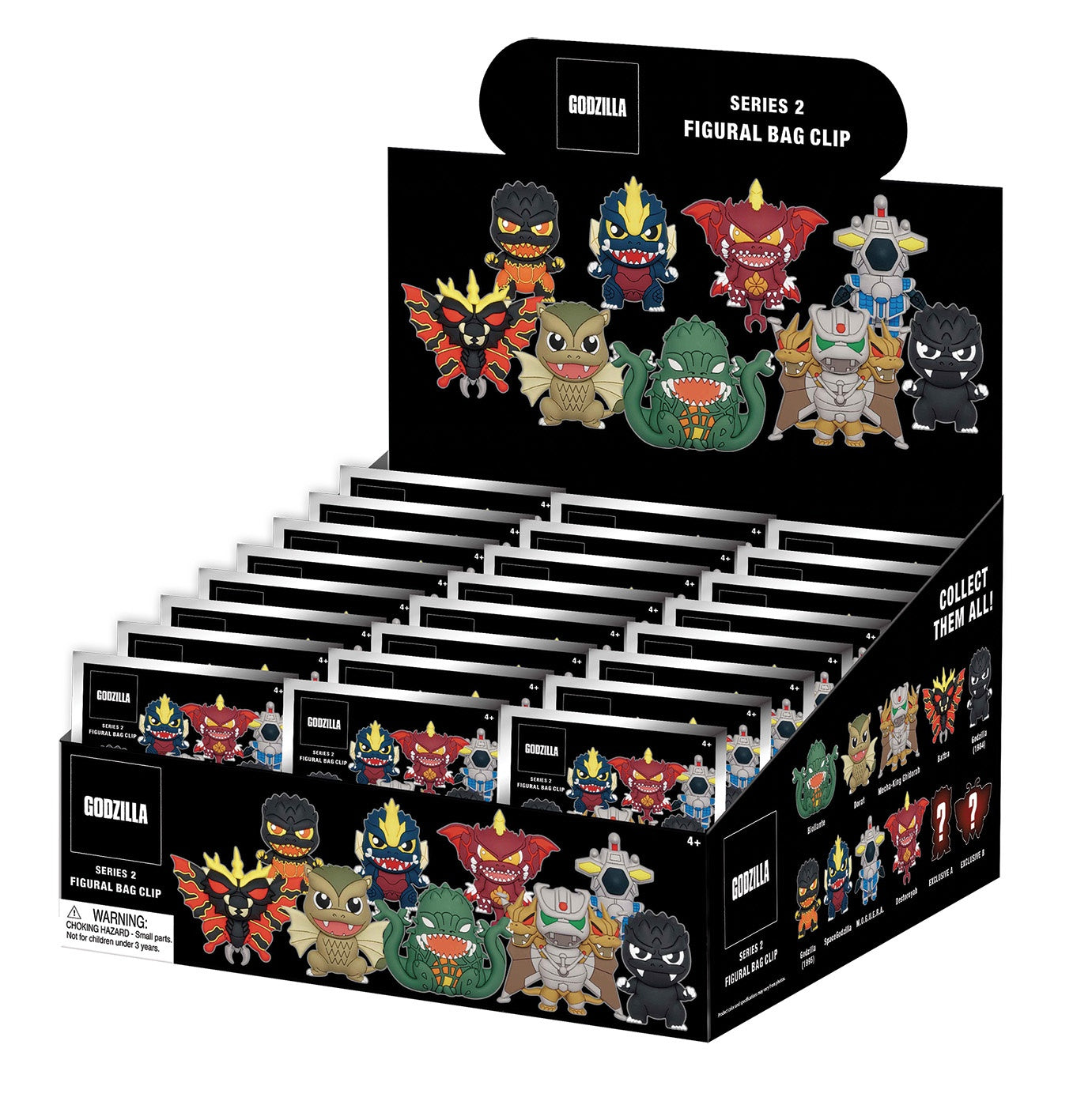 GODZILLA - Series 2 - 3D Foam Bag Clip