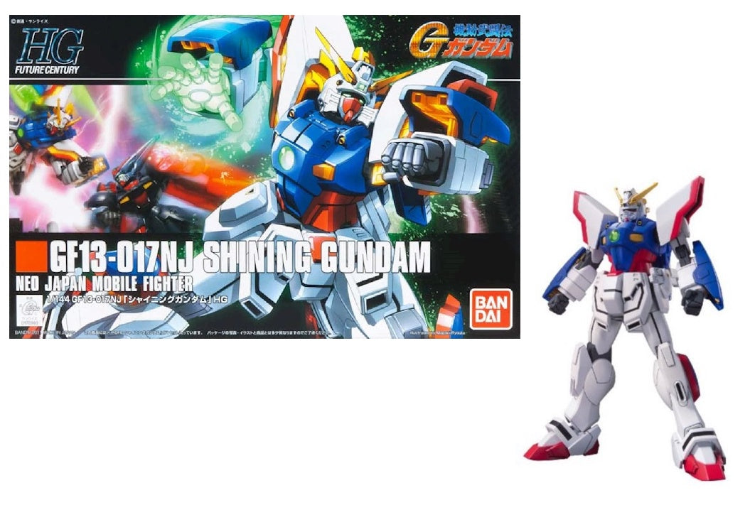 GUNDAM - 1/144 HGUC Shinning Gundam - Model Kit 13cm