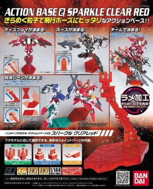 GUNDAM - Model Kit - ACTION BASE 2 CLEAR RED