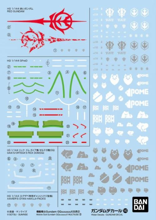 GUNDAM - Decal 140 Gundam GQuuuuuuX 2 - Model Kit