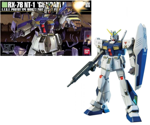 Model kit of a robot with packaging in the background