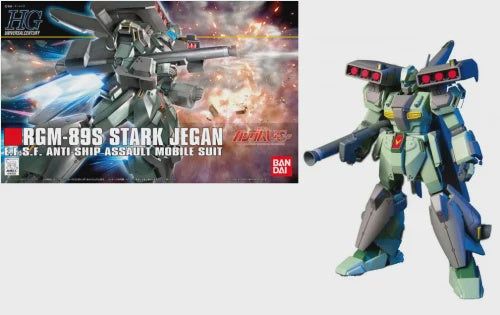 Model kit of RGM-89S Stark Jegan with box in the background