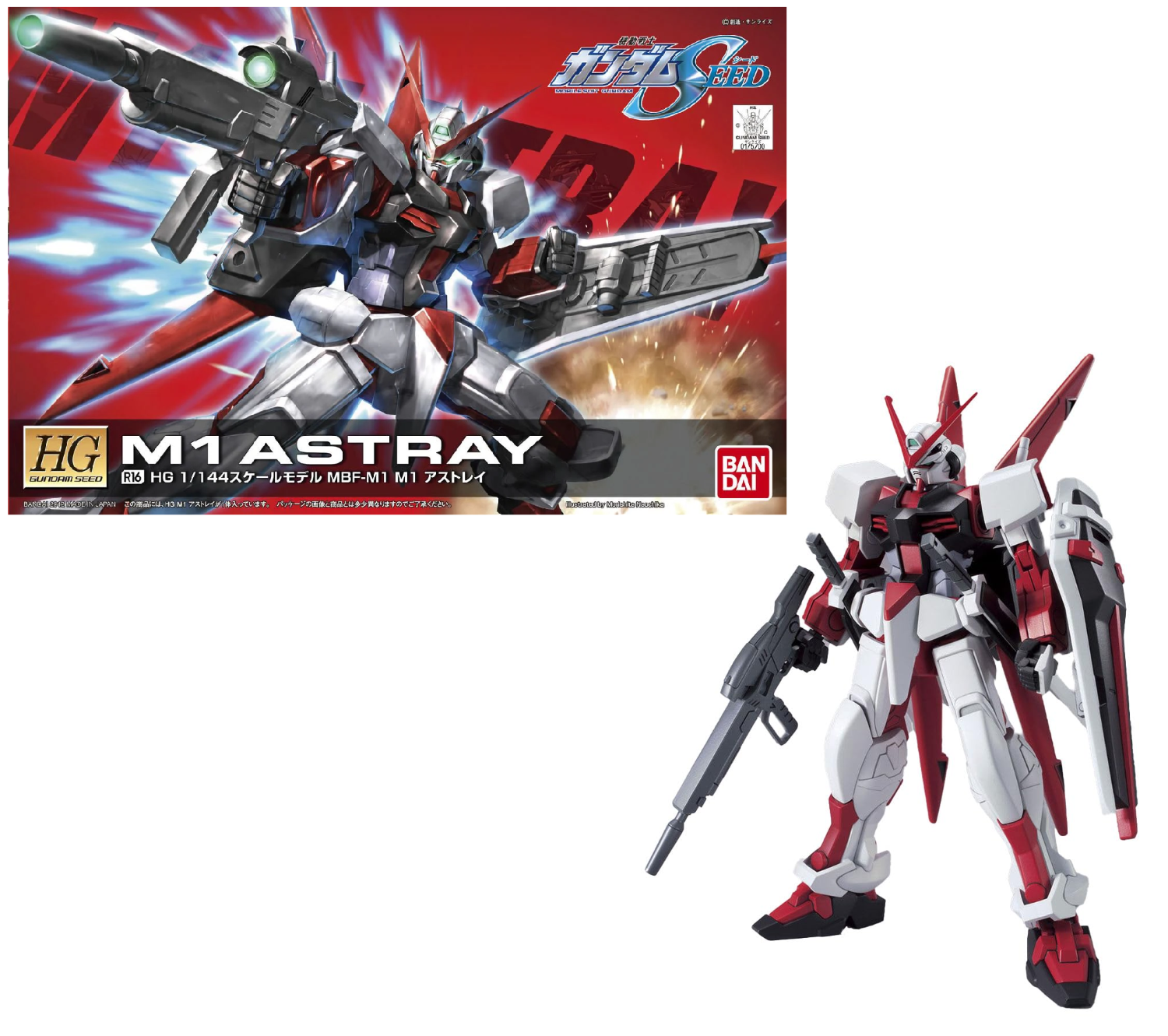 Model kit of M1 Astray with packaging in the background