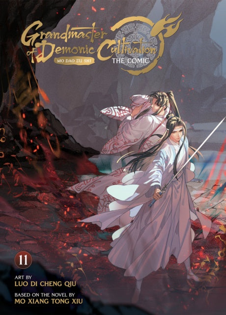 Comic book cover of 'Grandmaster of Demonic Cultivation' with two characters in a dramatic scene.