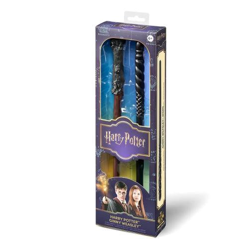 HARRY POTTER - 2 PVC Wands - Harry Potter & Ginny Weasley