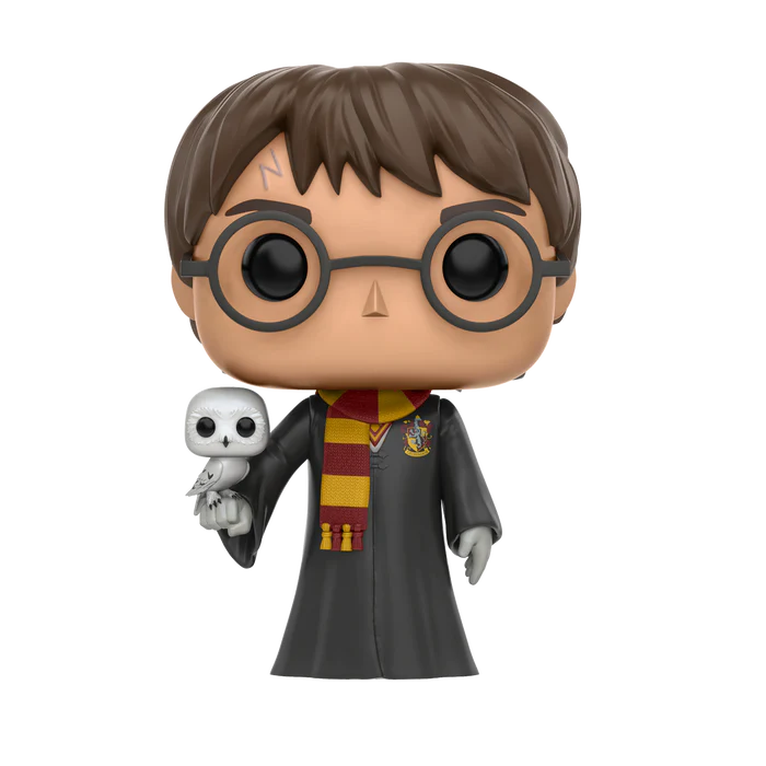 Harry Potter is holding his beloved pet owl, Hedwig, for their Pop! Vinyl. Add the duo to your Harry Potter collection. Vinyl figure is approximately 9.5 cm tall.