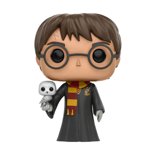 Harry Potter is holding his beloved pet owl, Hedwig, for their Pop! Vinyl. Add the duo to your Harry Potter collection. Vinyl figure is approximately 9.5 cm tall.