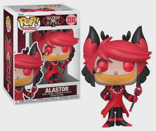 Funko Pop! vinyl figure of Alastor from Hazbin Hotel with packaging
