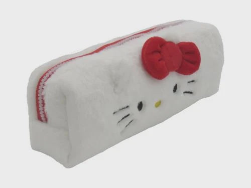 HELLO KITTY - Fur Square Pencil Case