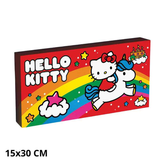 HELLO KITTY - CANVAS WITH LIGHTING 15x30 CM