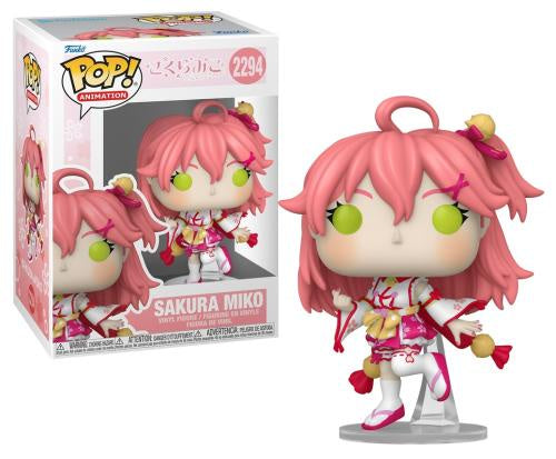 Funko Pop! vinyl figure of Sakura Miko with packaging on a white background