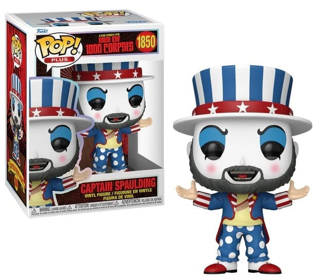 Funko Pop! Captain Spaulding vinyl figure with packaging on a white background