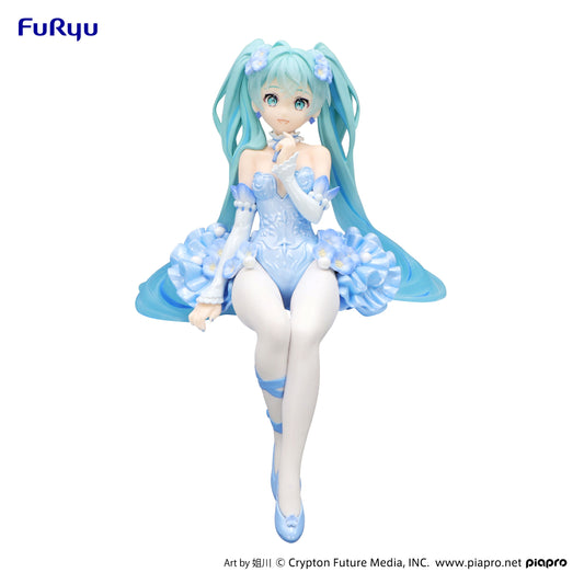 Hatsune Miku Nemophila Pail Blue Noodle Stopper Figure