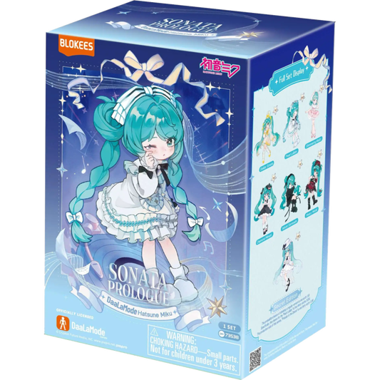 Product packaging for 'Sonata Prologue' with character illustration on a blue background