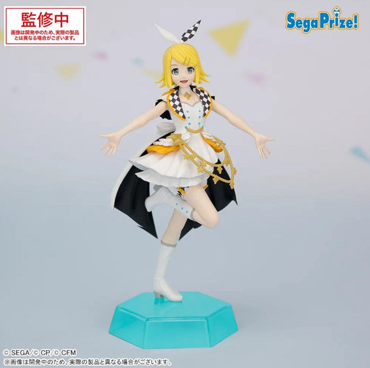 Figurine on a blue stand with 'Sega Prize!' branding on a light gray background