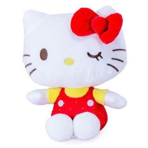 Hello Kitty – 16cm Tutti Frutti Red Bow Winking Plush