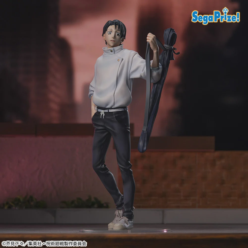 Action figure of a character holding a guitar with 'Sega Prize!' branding.