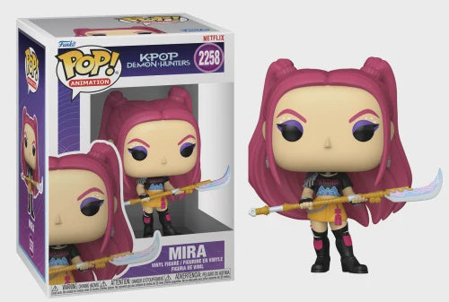 Funko Pop! vinyl figure of Mira from KPOP Demon Hunters with packaging