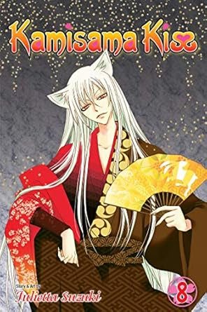 Cover of 'Kamisama Kiss' manga volume 8 with an anime character holding a fan.