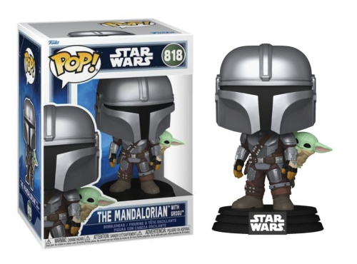 MANDALORIAN & GROGU - POP Star Wars N° 818 - Mandalorian With Grogu