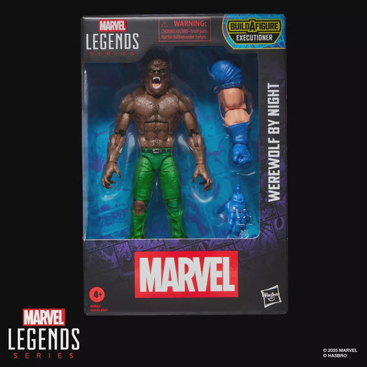 Marvel Legends Series action figure packaging with character and Marvel logo.