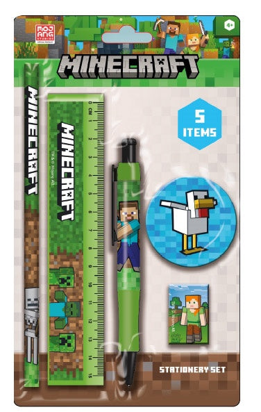 MINECRAFT (CHICKEN) ESSENTIAL STATIONERY SET
