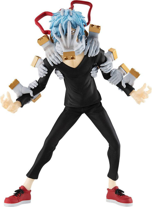 Action figure with multiple hands on a white background