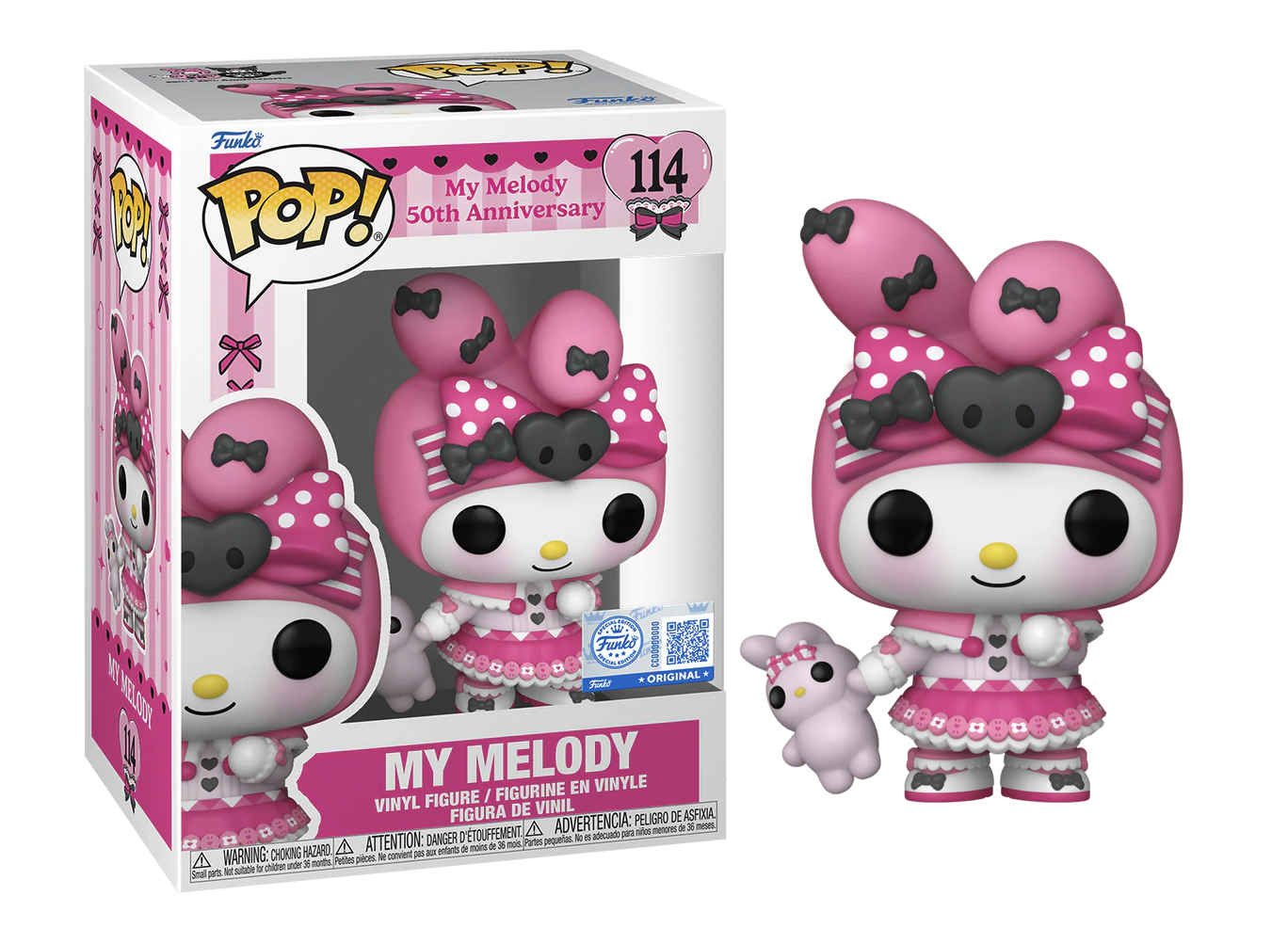 Funko Pop! vinyl figure of My Melody with packaging on a white background