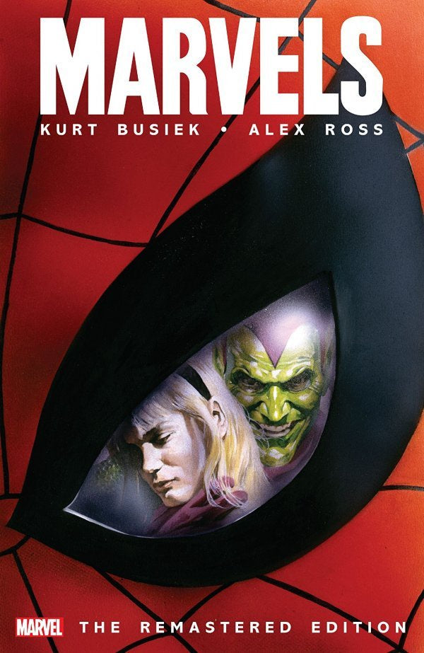 Comic book cover featuring two characters in a close-up with a red and black background.