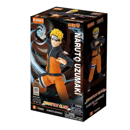 Naruto Shippuden: Naruto Uzumaki Confection Class action figure box by Blokees, featuring a dynamic anime character figure on the front of the packaging.