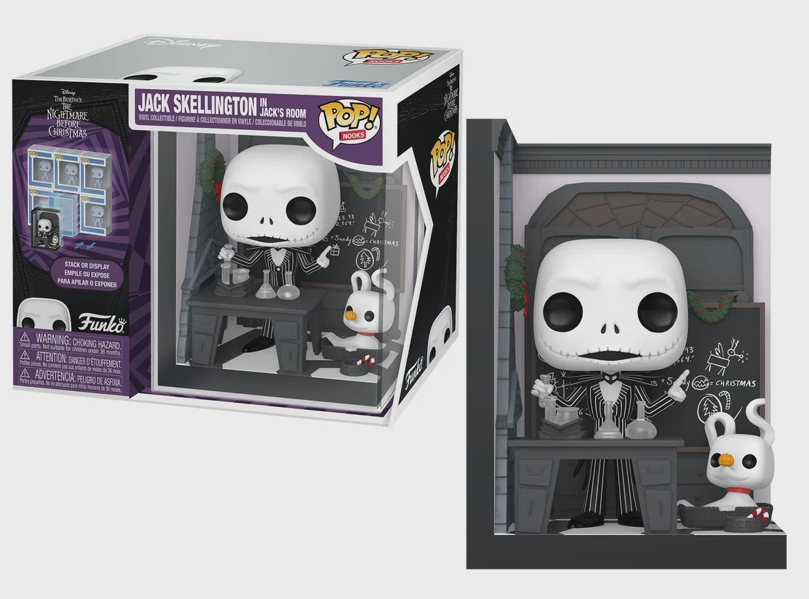 Funko Pop! vinyl figure of Jack Skellington from 'The Nightmare Before Christmas' in packaging.