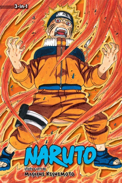 Naruto manga book cover with character in action pose