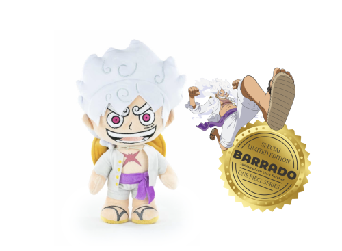 Plush toy with character design and 'Special Limited Edition Barrado' badge on a white background