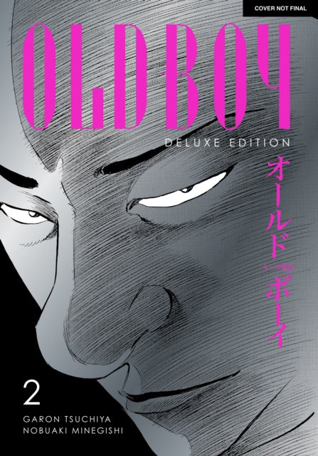 Cover of 'Oldboy' deluxe edition with stylized text and character design.