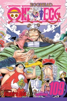 Cover of 'One Piece' manga volume 109 with various characters and colorful design.