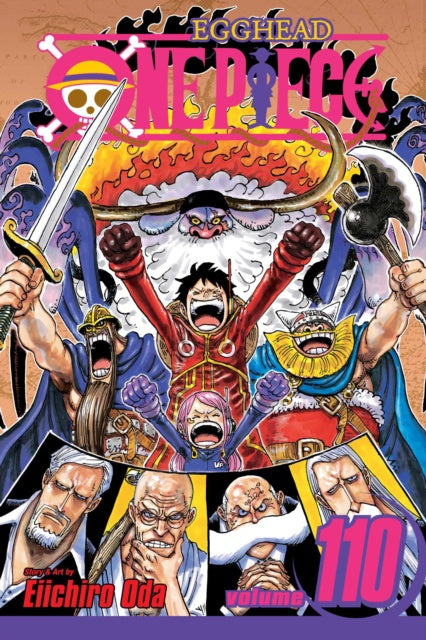 Cover of 'One Piece' volume 110 with characters and title