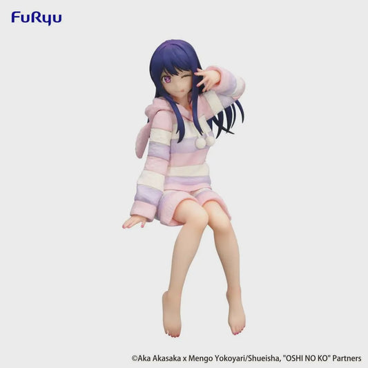 Figurine of a character in a pastel outfit with bunny ears on a white background, branded with Fururyu.