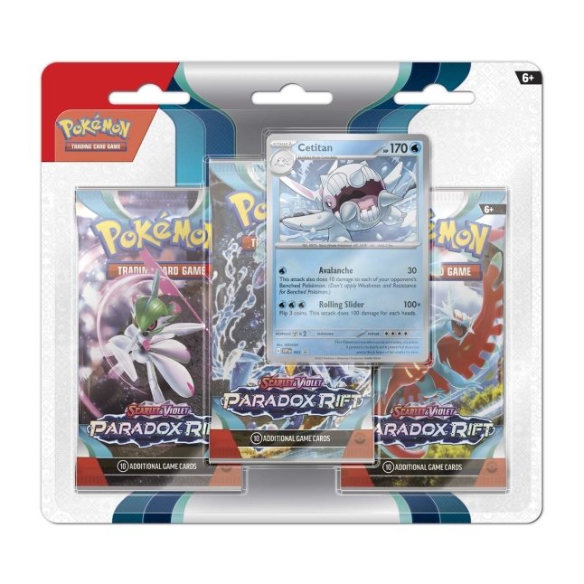 Pokémon TCG: Scarlet & Violet 4 - Paradox Rift - 3-Booster Blister Pack