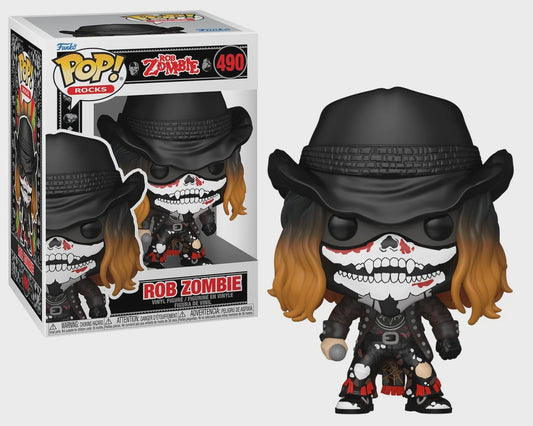 Funko Pop! Rocks figure of Rob Zombie with packaging on a white background