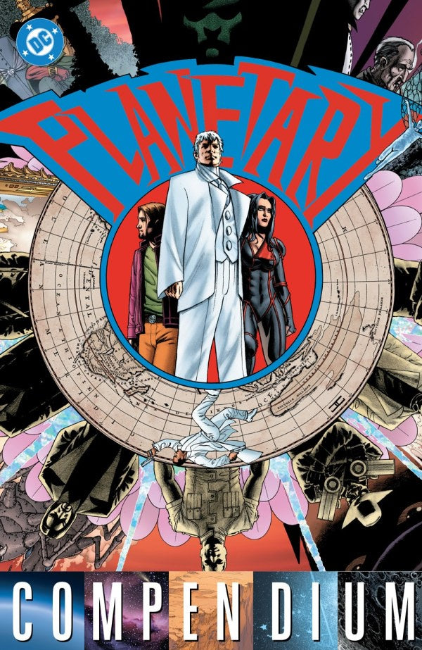Comic book cover titled 'Planetary Compendium' with characters and intricate design.