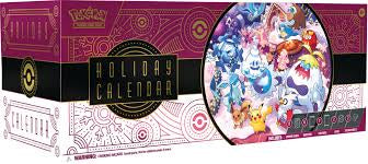 Pokémon Advent Calendar box with character illustrations on a white background