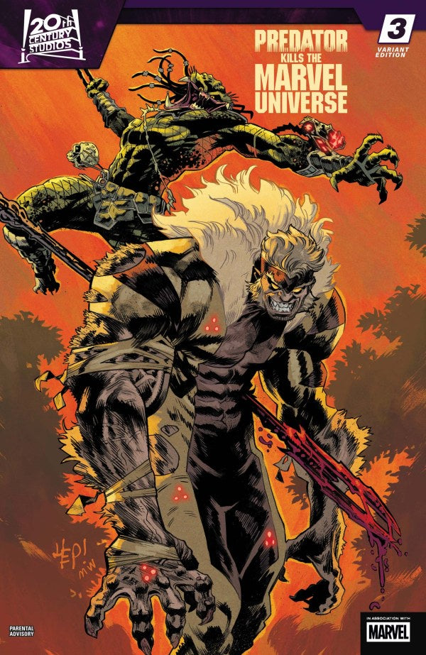 Predator Kills the Marvel Universe #3 Scott Hepburn Hunting the Hunters Variant