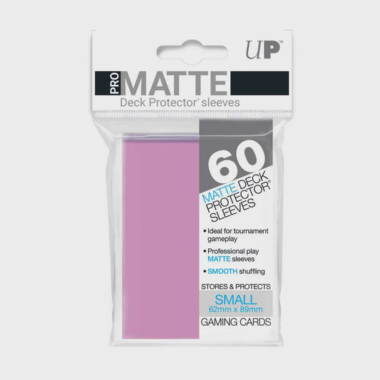 Pro Matte Small Deck Protectors (60 ct) - Pink