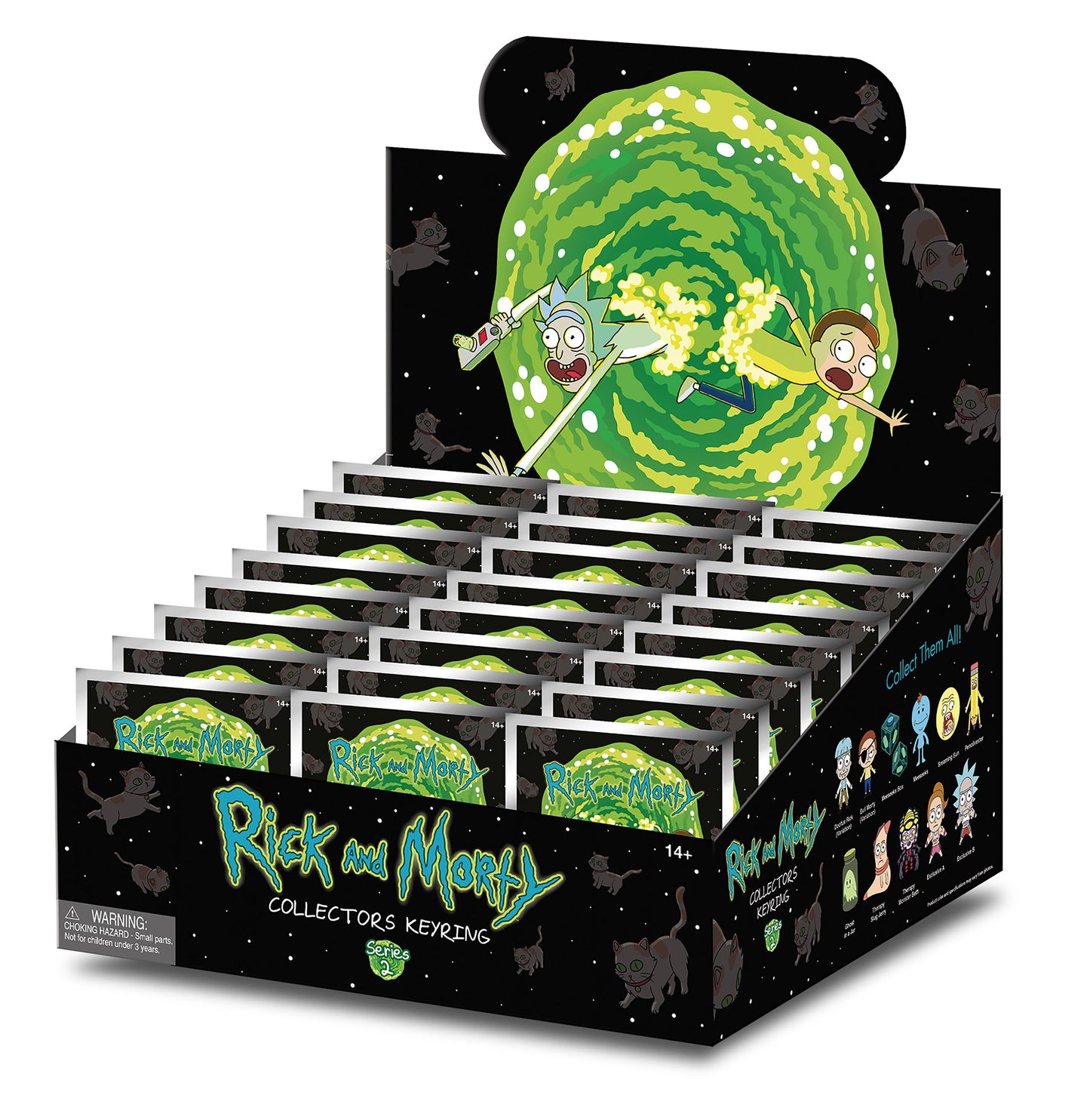 RICK & MORTY - Series 2 - 3D Foam Bag Clip