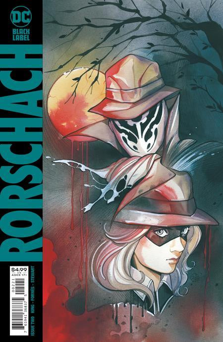Comic book cover featuring a character with a mask and hat, with DC Comics branding.