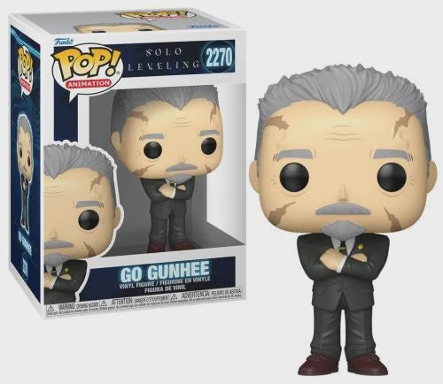 Funko Pop! vinyl figure of a character in a suit with packaging displaying the Funko logo and product details.