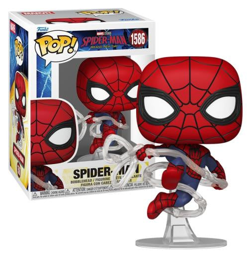 Spider-Man Funko Pop! vinyl figure with packaging on a white background