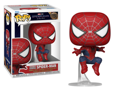 Funko Pop! Spider-Man figure with packaging on a white background